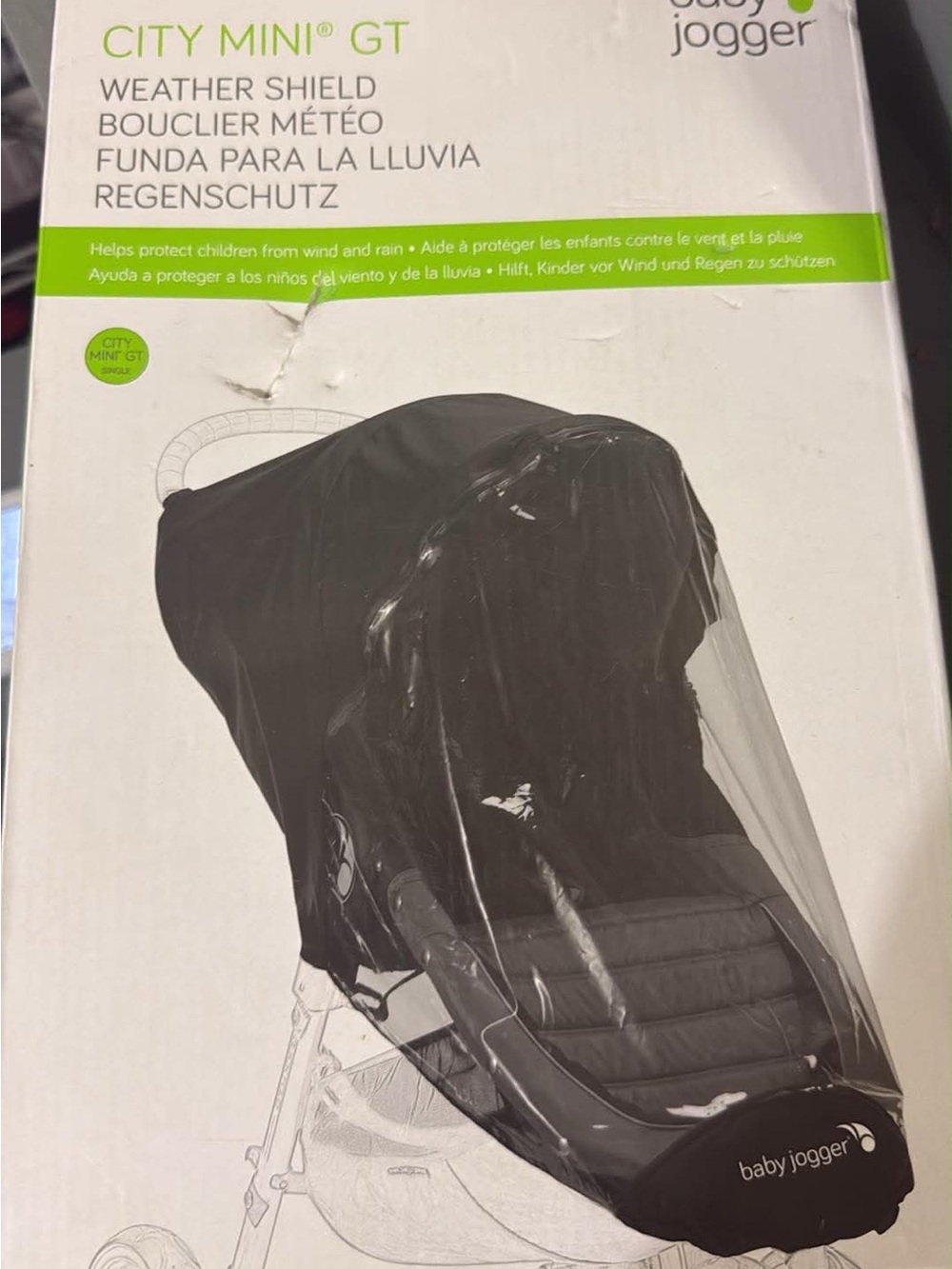 Baby Jogger City Mini GT Weather Shield - Black